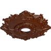 Ekena Millwork CM18RLBMC Riley Ceiling Medallion, Burnished Mahogany Crackle view 2