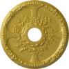 Ekena Millwork CM18SERGS Antioch Ceiling Medallion, Rich Gold view 1