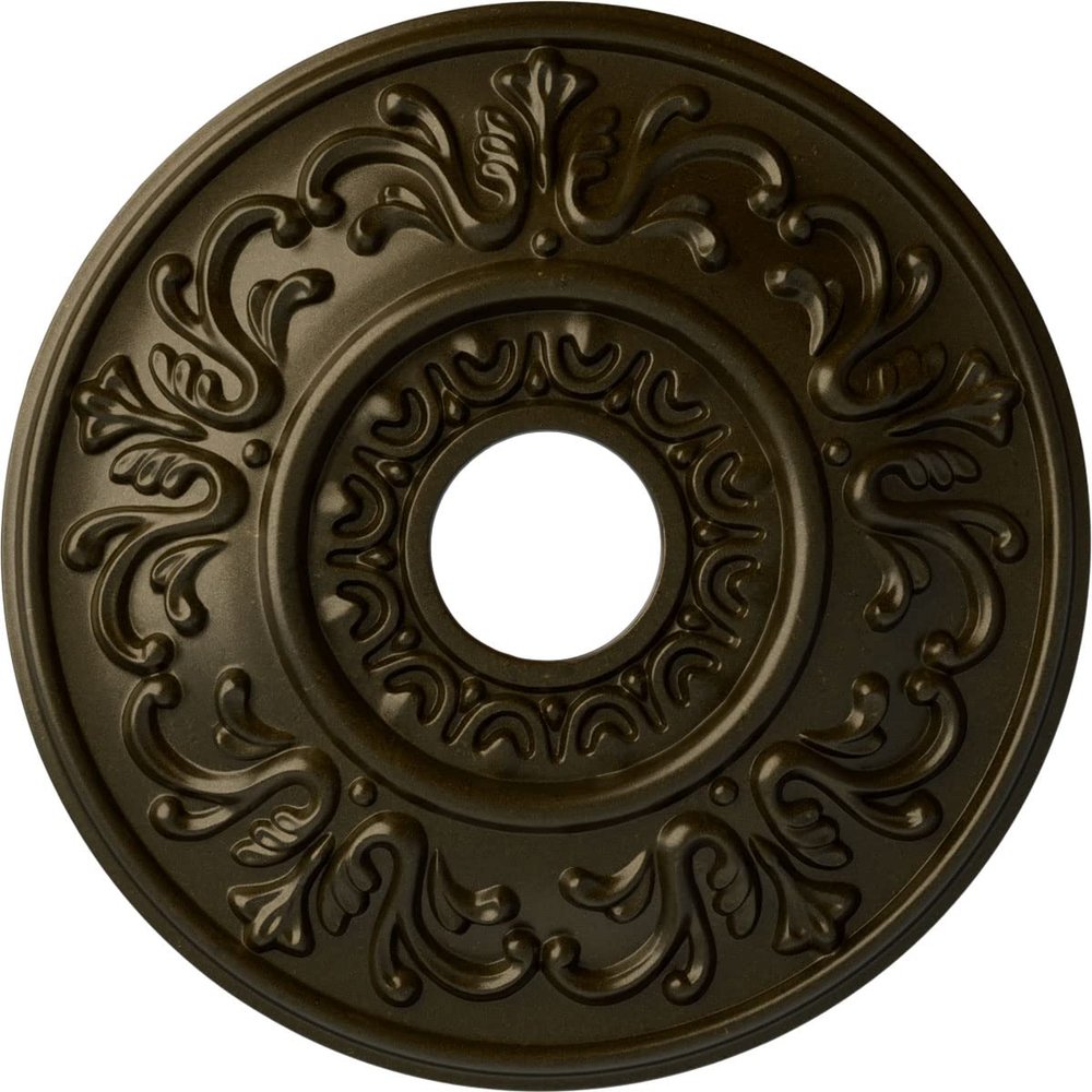 Ekena Millwork CM18VLGGS Valletta Ceiling Medallion, 18" OD x 3 1/2 ID x 1" P, Green Gold