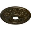 Ekena Millwork CM18VLGGS Valletta Ceiling Medallion, 18" OD x 3 1/2 ID x 1" P, Green Gold view 2