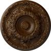 Ekena Millwork CM19GARBC Granada Ceiling Medallion fits Canopies up to 7 1/8, Root Beer Crackle view 1