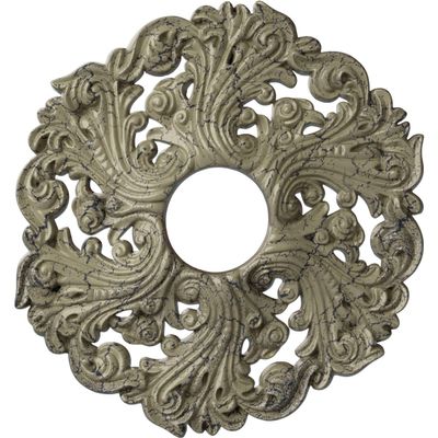 Ekena Millwork CM19ORCSC Orrington Ceiling Medallion, Castle Stone Crackle