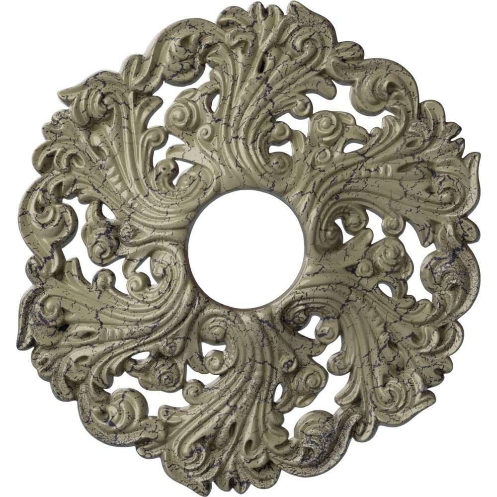 Ekena Millwork CM19ORCSC Orrington Ceiling Medallion, Castle Stone Crackle