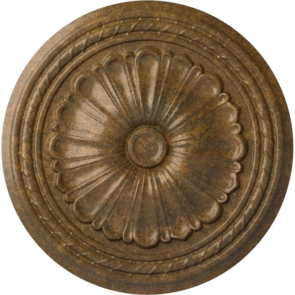 Ekena Millwork CM20ALRZS Alexa Ceiling Medallion, 20 1/2 OD x 1 7/8 P, Rubbed Bronze