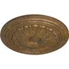 Ekena Millwork CM20ALRZS Alexa Ceiling Medallion, 20 1/2 OD x 1 7/8 P, Rubbed Bronze view 2