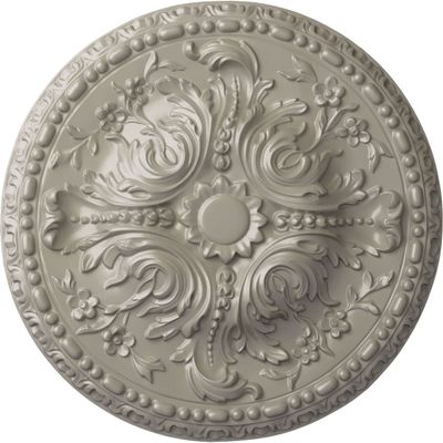 Ekena Millwork CM20AMPWS Amelia Ceiling Medallion, Pearl White