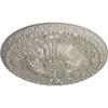 Ekena Millwork CM20AMPWS Amelia Ceiling Medallion, Pearl White view 2