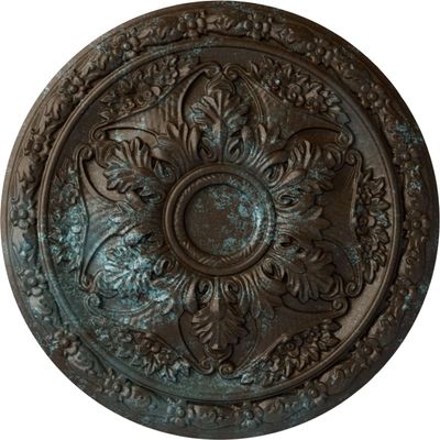Ekena Millwork CM20BLBBS Baile Ceiling Medallion, Bronze Blue Patina