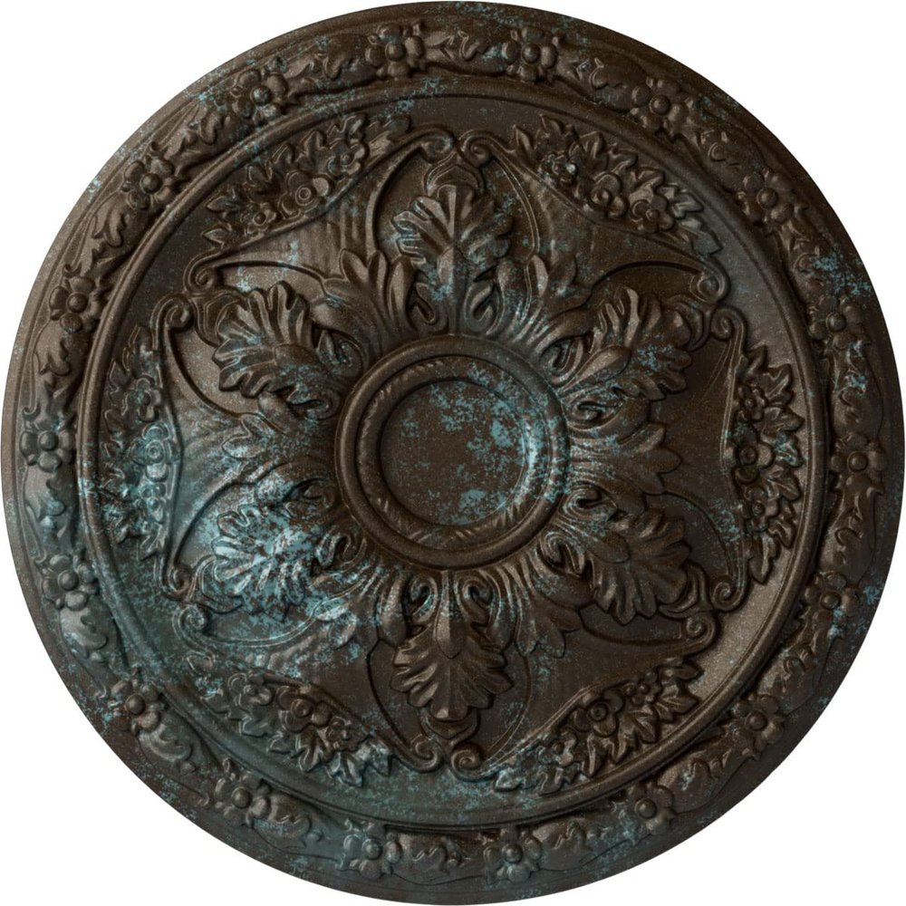 Ekena Millwork CM20BLBBS Baile Ceiling Medallion, Bronze Blue Patina