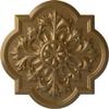 Ekena Millwork CM20BOPAS Bonetti Ceiling Medallion, Pale Gold view 1