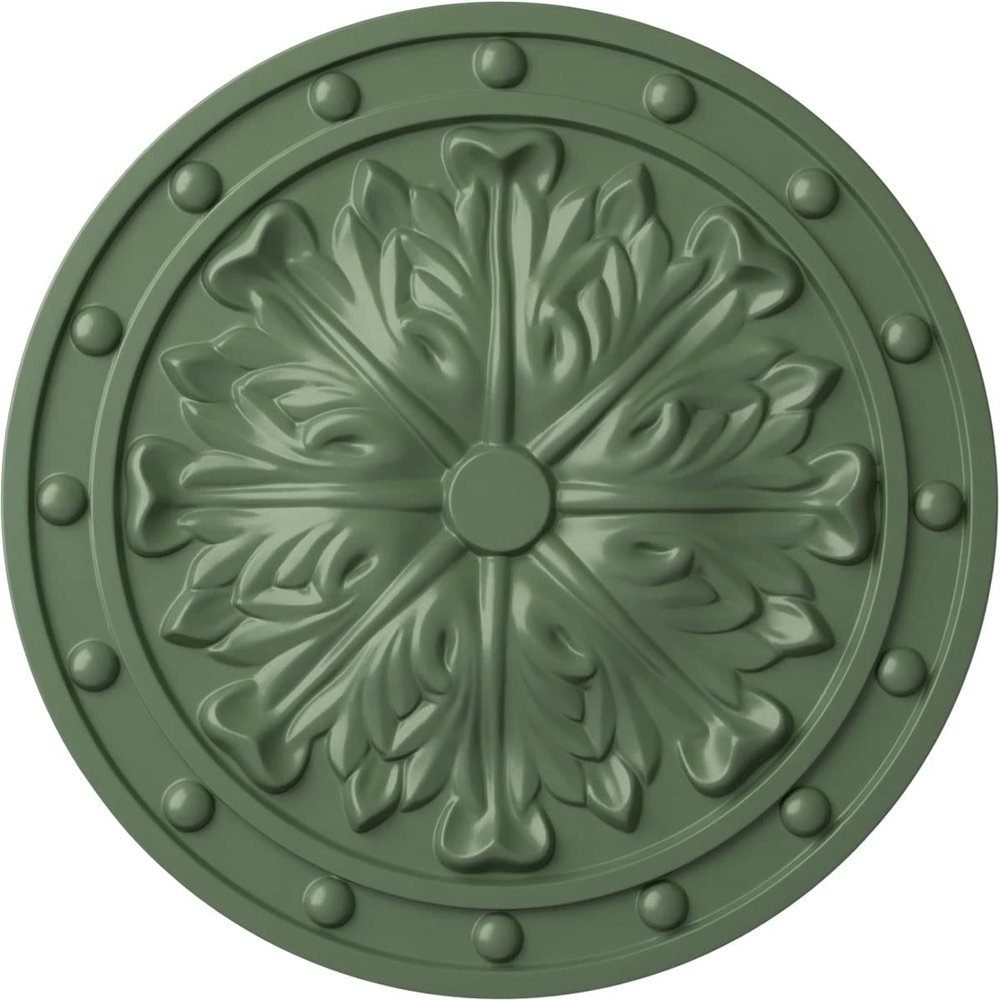 Ekena Millwork CM20FOAGF Foster Acanthus Leaf Ceiling Medallion, Athenian Green