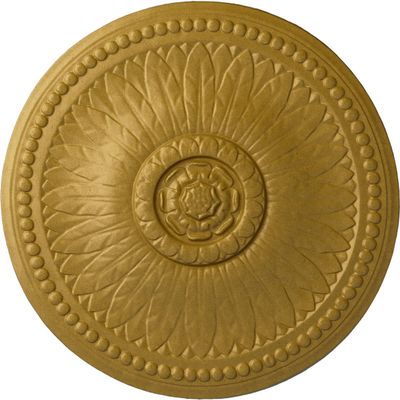 Ekena Millwork CM19BIPGS Bailey Ceiling Medallion, Pharaohs Gold