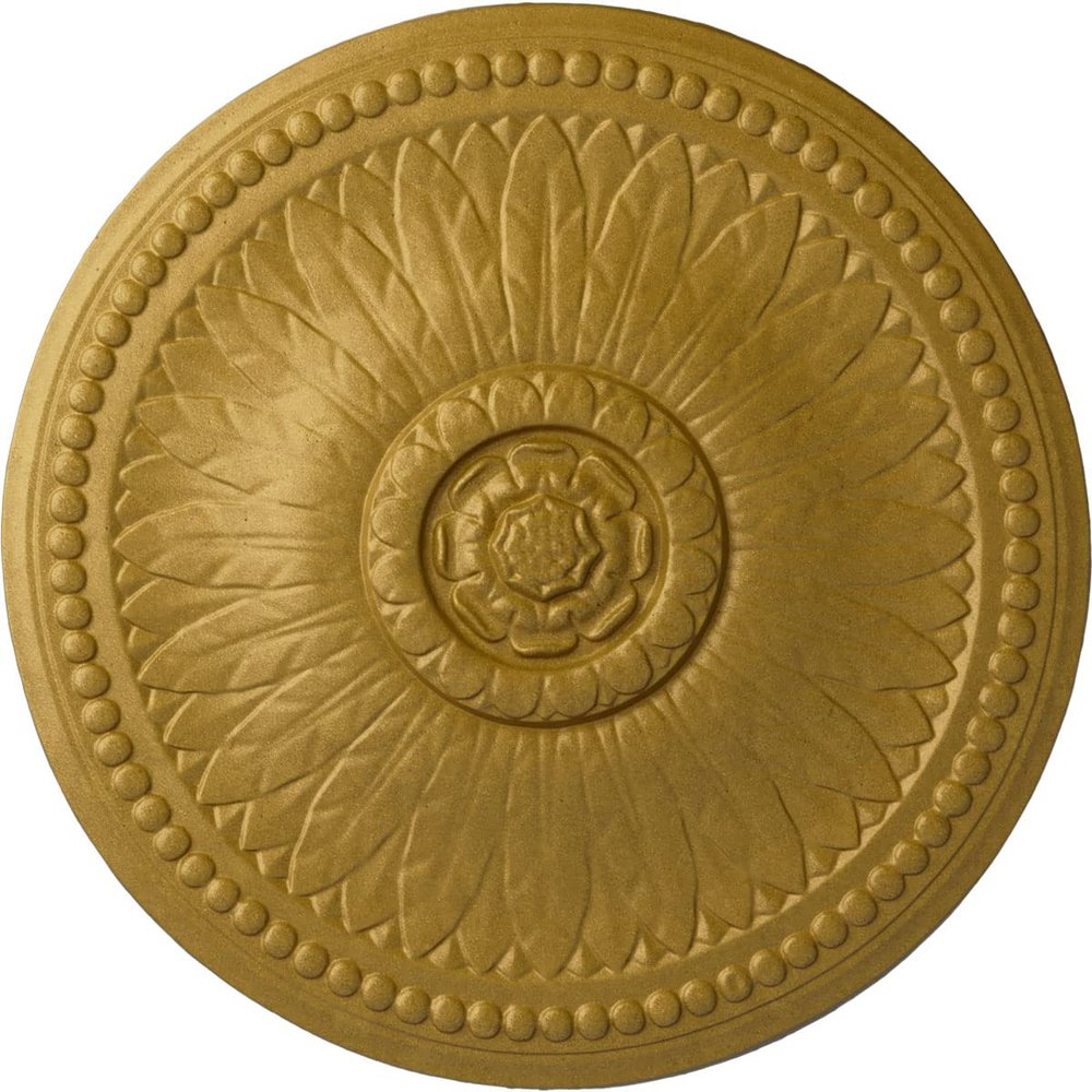 Ekena Millwork CM19BIPGS Bailey Ceiling Medallion, Pharaohs Gold