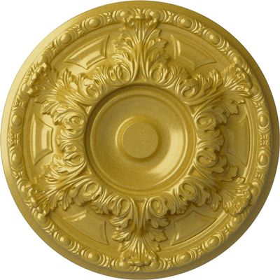 Ekena Millwork CM19GARGS Granada Ceiling Medallion, Rich Gold