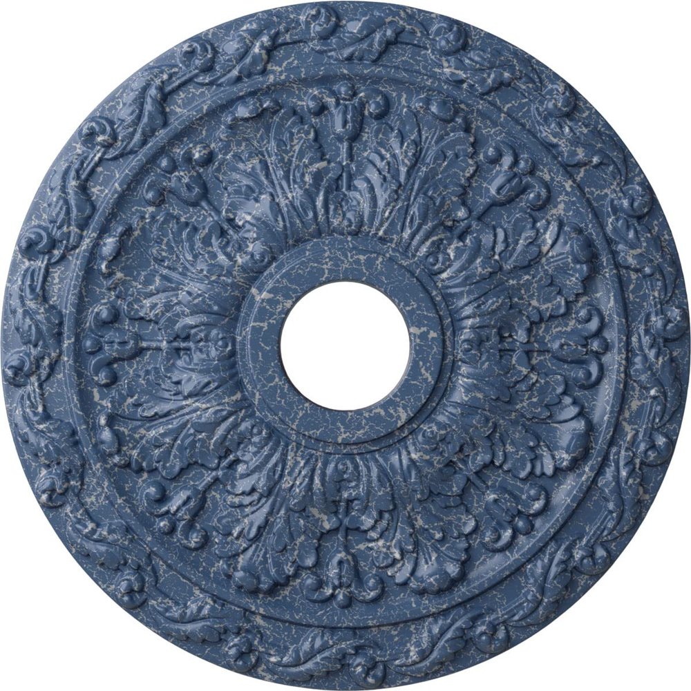 Ekena Millwork CM19SPAMC Spring Leaf Ceiling Medallion fits Canopies up to 5 5/8, Americana Crackle