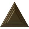 19"W x 16 5/8"H x 1 1/8"P Triangle Ceiling Medallion, Hand-Painted Brass view 1