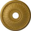 Ekena Millwork CM20BE1PGS Berkshire Ceiling Medallion, 20 1/8 OD x 3 7/8 ID x 1 7/8 P, Pharaohs Gold view 1