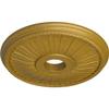 Ekena Millwork CM20BE1PGS Berkshire Ceiling Medallion, 20 1/8 OD x 3 7/8 ID x 1 7/8 P, Pharaohs Gold view 2