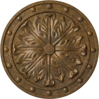Ekena Millwork CM20FORZS Foster Acanthus Leaf Ceiling Medallion, Rubbed Bronze