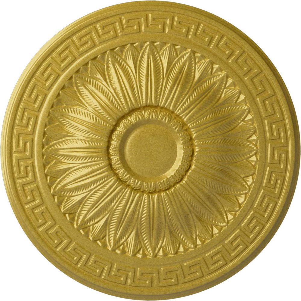 Ekena Millwork CM20HARGS Randee Ceiling Medallion, Rich Gold