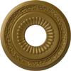 Ekena Millwork CM20LNGLS Lauren Ceiling Medallion, Gold view 1