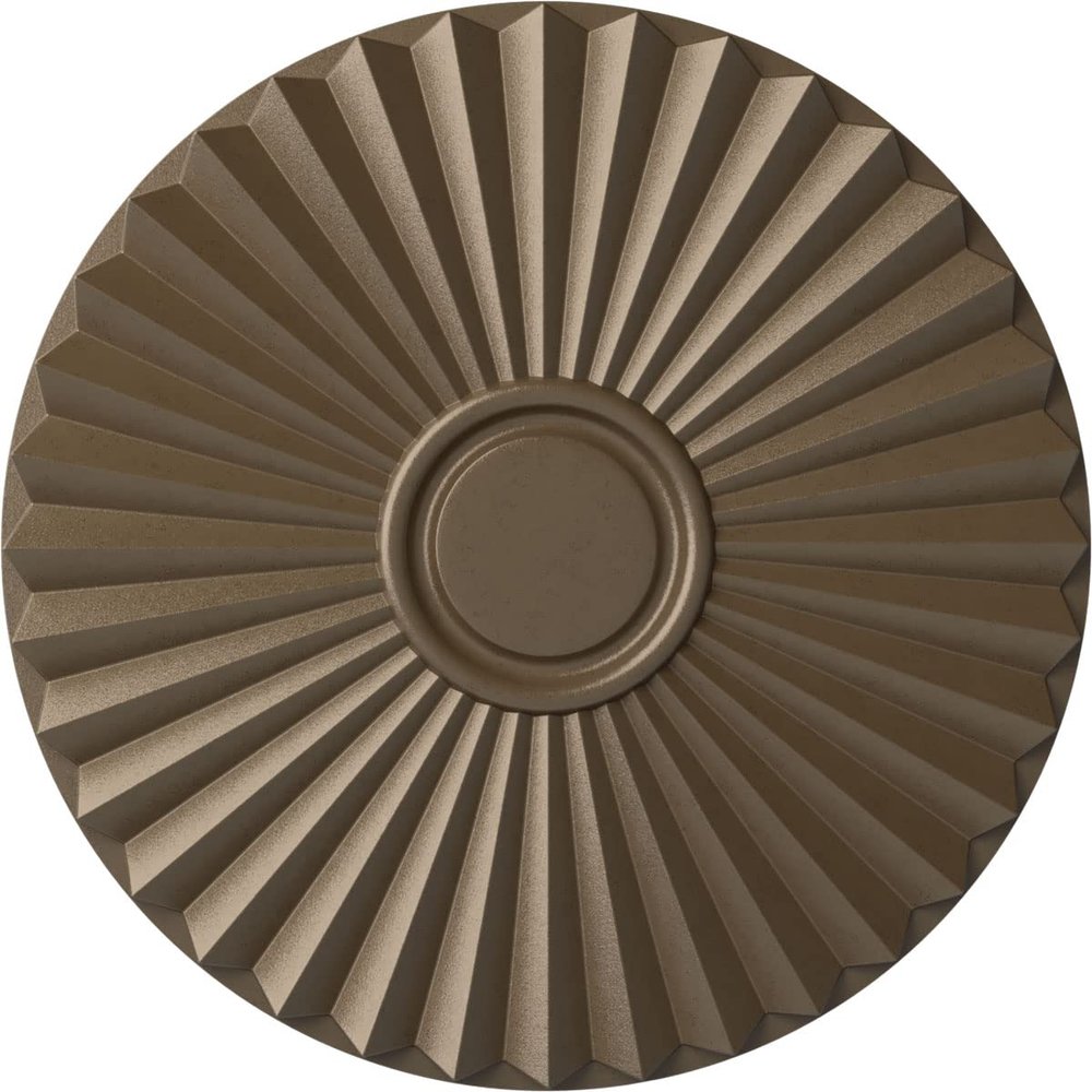 Ekena Millwork CM20SHWSS Shakuras Ceiling Medallion, Warm Silver