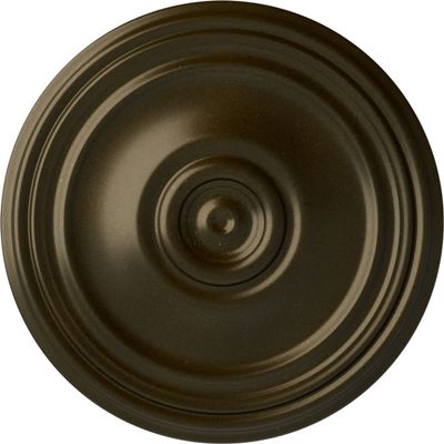 Ekena Millwork CM21REGGS 21" OD x 1 1/4 P Reece Ceiling Medallion fits Canopies up to 6 3/4, Green Gold
