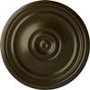 Ekena Millwork CM21REGGS 21" OD x 1 1/4 P Reece Ceiling Medallion fits Canopies up to 6 3/4, Green Gold view 1