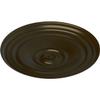Ekena Millwork CM21REGGS 21" OD x 1 1/4 P Reece Ceiling Medallion fits Canopies up to 6 3/4, Green Gold view 2