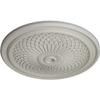 Ekena Millwork CM22TNPCF 22" OD x 1 3/4 P Trinity Ceiling Medallion (fits Canopies up to 3"), Pot of Cream view 2