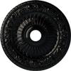 Ekena Millwork CM23BEBPS 23 OD x 3 ID x 1 1/8 P Bellona Ceiling Medallion (fits Canopies up to 3 5/8), Black Pearl view 1