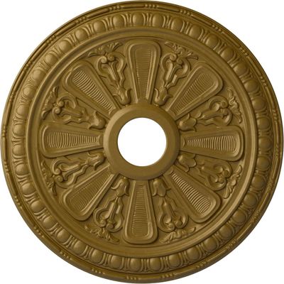 Ekena Millwork CM23BIGLS 23 1/2 OD x 3 ID x 1" P Bristol Ceiling Medallion (fits Canopies up to 3 7/8), Gold