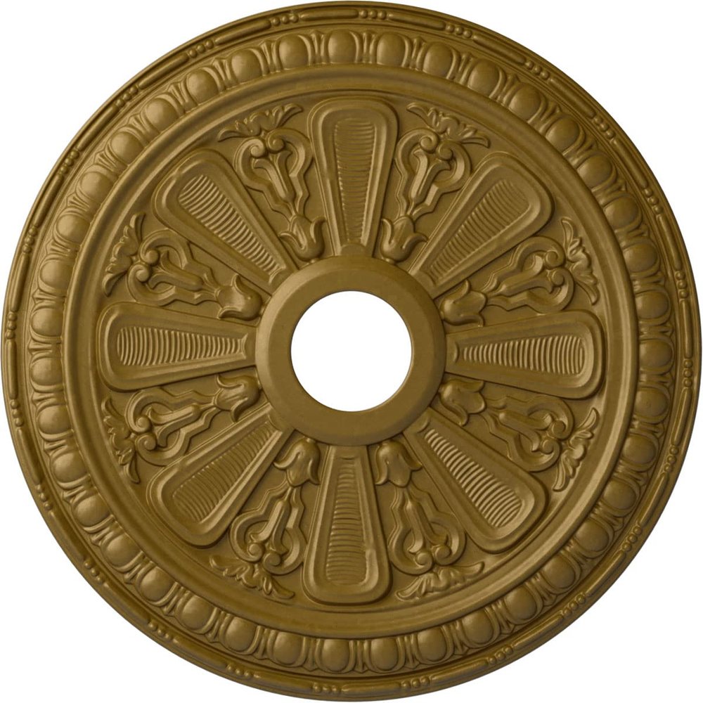 Ekena Millwork CM23BIGLS 23 1/2 OD x 3 ID x 1" P Bristol Ceiling Medallion (fits Canopies up to 3 7/8), Gold
