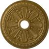 Ekena Millwork CM23BIGLS 23 1/2 OD x 3 ID x 1" P Bristol Ceiling Medallion (fits Canopies up to 3 7/8), Gold view 1