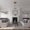 Ekena Millwork CM23BIGLS 23 1/2 OD x 3 ID x 1" P Bristol Ceiling Medallion (fits Canopies up to 3 7/8), Gold view 4