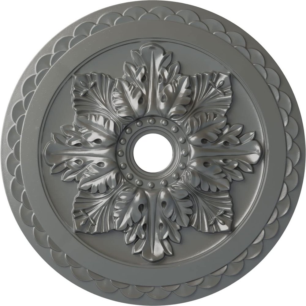 Ekena Millwork CM23BOSLS Ceiling Medallion, Silver