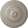 Ekena Millwork 23 1/2"OD x 3 1/4"P Lyon Ceiling Medallion (Fits Canopies up to 3 5/8"), Hand-Painted Pearl White view 1