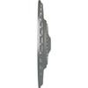 Ekena Millwork 23 1/2"OD x 3 1/4"P Lyon Ceiling Medallion (Fits Canopies up to 3 5/8"), Hand-Painted Silver view 3