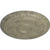 24 1/4"OD x 1 1/2"P Caputo Ceiling Medallion (Fits Canopies up to 6"), Hand-Painted Castle Stone Crackle view 2