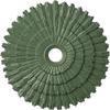 Ekena Millwork CM24ENAGF - 24 3/4"OD x 3 1/4"ID x 1 7/8"P Eryn Ceiling Medallion (Fits Canopies up to 4") - Ceiling Medallion, Athenian Green view 1