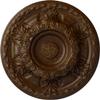 Ekena Millwork Granada Ceiling Medallion, Root Beer Crackle view 1