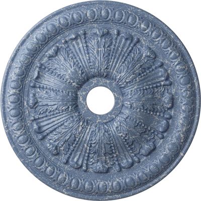 Ekena Millwork CM27TOAMC 27 7/8"OD X 3 7/8"ID X 2 1/2"P Tomango Egg & Dart Ceiling Medallion Fits Canopies Up to 6 3/4", Americana Crackle