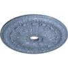 Ekena Millwork CM27TOAMC 27 7/8"OD X 3 7/8"ID X 2 1/2"P Tomango Egg & Dart Ceiling Medallion Fits Canopies Up to 6 3/4", Americana Crackle view 2