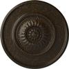 Ekena Millwork Painted Stone Hearth Crackle Ceiling Medallion view 1