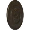 Ekena Millwork Painted Stone Hearth Crackle Ceiling Medallion view 2