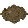 30 3/8"W x 20 3/4"H x 1"P Kinsley Flowing Leaf Ceiling Medallion, Hand-Painted Mississippi Mud view 1