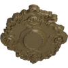 30 3/8"W x 20 3/4"H x 1"P Kinsley Flowing Leaf Ceiling Medallion, Hand-Painted Mississippi Mud view 2