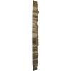 30 3/8"W x 20 3/4"H x 1"P Kinsley Flowing Leaf Ceiling Medallion, Hand-Painted Mississippi Mud view 3
