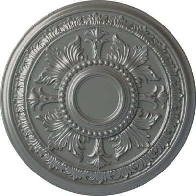 Ekena Millwork CM30TESLS Tellson Ceiling Medallion, Silver, 30-5/8" x 2-1/2"