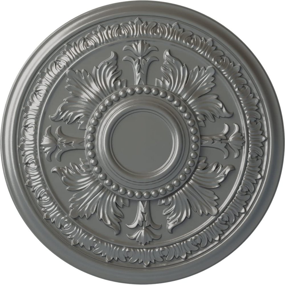Ekena Millwork CM30TESLS Tellson Ceiling Medallion, Silver, 30-5/8" x 2-1/2"